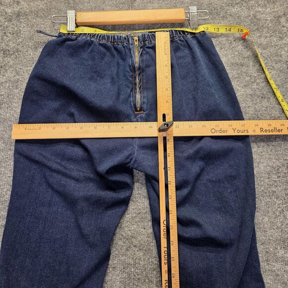 SheIn Jeans Womens Petite Medium Flare High Rise Stretch Rouched Denim Pants - Picture 5 of 9